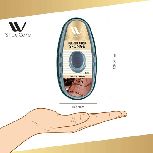 Instant Shine Sponge Neutral - 0.37 fl oz | WBM SHOE CARE